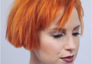 Hayley Williams Bob Haircut Celebrity orange Hairstyles Page 4 Of 8