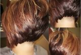 High Bob Haircut Undercut Stacked Bob with High Lights and Low Lights