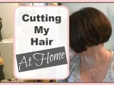 How to Cut A Bob Haircut at Home How I Cut My A Line Bob at Home