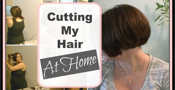 How to Cut A Bob Haircut at Home How I Cut My A Line Bob at Home