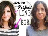 How to Cut A Bob Haircut Yourself How to Cut the Perfect Long Bob "lob Haircut"