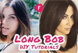 How to Cut A Layered Bob Haircut Yourself How to Cut Your Own Hair Long Bob Diy Tutorials