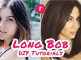 How to Cut A Long Bob Haircut Yourself How to Cut Your Own Hair Long Bob Diy Tutorials