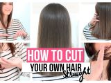 How to Cut A Long Bob Haircut Yourself How to Cut Your Own Hair Straight