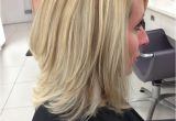 How to Cut A Long Layered Bob Haircut Barely there Angled Long Bob with Layers Highlighted with