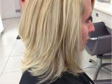 How to Cut A Long Layered Bob Haircut Barely there Angled Long Bob with Layers Highlighted with