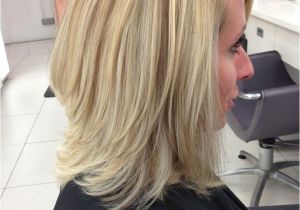 How to Cut A Long Layered Bob Haircut Barely there Angled Long Bob with Layers Highlighted with