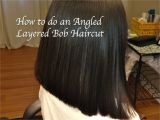 How to Cut An Angled Bob Haircut Layered Angled Bob Haircut Locks Of Love Hair Tutorial