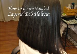 How to Cut An Angled Bob Haircut Layered Angled Bob Haircut Locks Of Love Hair Tutorial