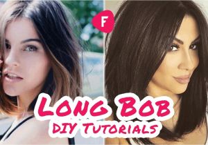 How to Cut Your Own Bob Haircut How to Cut Your Own Hair Long Bob Diy Tutorials