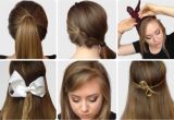 How to Do A Easy Hairstyle for School Step by Step S Of Elegant Bow Hairstyles Hairzstyle