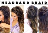 How to Do Braided Crown Hairstyles 7 Headband Braid Hairstyles Braided Half Updo Hair Tutorial