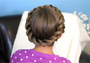 How to Do Cute Hairstyles for Girls Crown Rope Twist Braid Updo Hairstyles