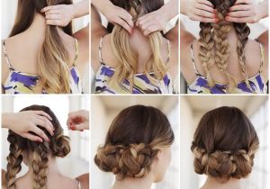 How to Do Easy Braided Hairstyles Creative Ideas Diy Easy Braided Updo Hairstyle