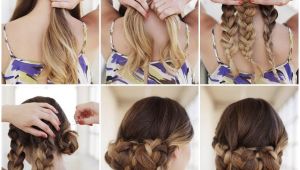 How to Do Easy Updo Hairstyles Yourself Creative Ideas Diy Easy Braided Updo Hairstyle