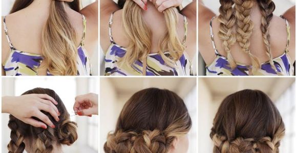 How to Do Easy Updo Hairstyles Yourself Creative Ideas Diy Easy Braided Updo Hairstyle