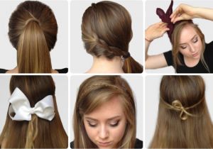 How to Do Quick Easy Hairstyles Step by Step S Of Elegant Bow Hairstyles Hairzstyle