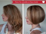 How to Fake A Bob Haircut Hair Tutorial How to Create A Faux Bob Hair Romance