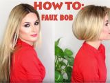 How to Fake A Bob Haircut How to Fake Short Hair Faux Bob