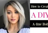 How to Give Yourself A Bob Haircut How to Create A Diy A Line Bob Cut