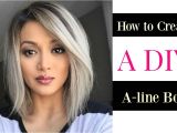 How to Give Yourself A Bob Haircut How to Create A Diy A Line Bob Cut