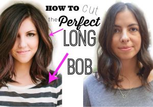 How to Give Yourself A Bob Haircut How to Cut the Perfect Long Bob "lob Haircut"