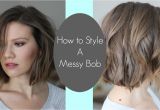 How to Make A Bob Haircut How I Style My Messy Bob Laura S Natural Life