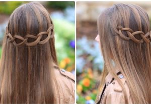How to Make A Cute Hairstyle How to Create A Loop Waterfall Braid
