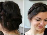 How to Make Crown Braid Hairstyle Messy Crown Braid Loepsie