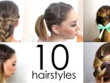 How to Make Quick and Easy Hairstyles 10 Quick & Easy Everyday Hairstyles In 5 Minutes