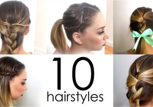 How to Make Quick and Easy Hairstyles 10 Quick & Easy Everyday Hairstyles In 5 Minutes