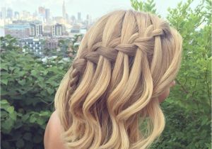 How to Make Waterfall Braid Hairstyle Day 215 Waterfall Braid H A I R Pinterest