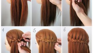 How to Make Waterfall Braid Hairstyle Three Strand Waterfall Braidsâ¤ Check Out the Steps Below 1