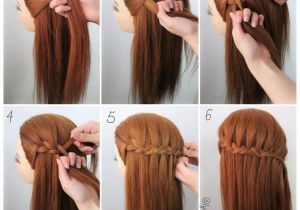 How to Make Waterfall Braid Hairstyle Three Strand Waterfall Braidsâ¤ Check Out the Steps Below 1