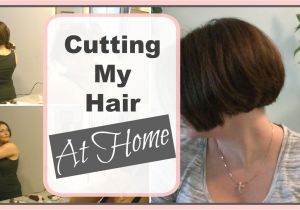 How to Style A Bob Haircut at Home How I Cut My A Line Bob at Home