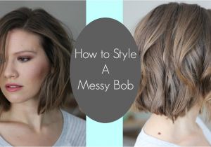 How to Style Your Bob Haircut How I Style My Messy Bob Laura S Natural Life