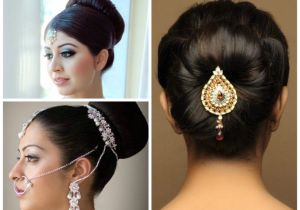 Indian Hairstyles Buns Pictures Indian Wedding Hairstyles for Medium Hair Step by Step