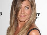 Jennifer Aniston Hairstyles and Colors Jennifer Aniston Long Straight Casual Hairstyle with Side Swept