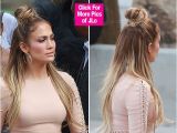 Jennifer Lopez Up Hairstyles Jennifer Lopez S Half Up Half Down Hairstyle Idol — Trend to
