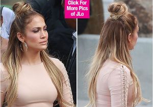 Jlo Hairstyles Half Up Half Down Jennifer Lopez S Half Up Half Down Hairstyle Idol — Trend to