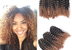 Kiss Braids Hairstyles Crochet Styles Hair Inspirational 8" Ombre Afro Kinky Curly Crochet