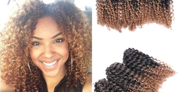 Kiss Braids Hairstyles Crochet Styles Hair Inspirational 8" Ombre Afro Kinky Curly Crochet