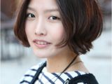 Korean Bob Haircut Korean Hairstyle 2013 Pretty Center Parted Bob Haircut