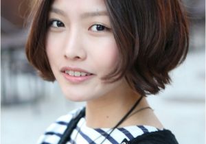 Korean Bob Haircut Korean Hairstyle 2013 Pretty Center Parted Bob Haircut