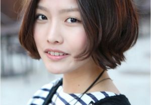 Korean Bob Haircut Korean Hairstyle 2013 Pretty Center Parted Bob Haircut