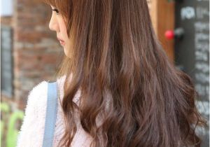 Korean Curly Hairstyles for Long Hair Back View Of Korean Long Hairstyle Haircut Ideas