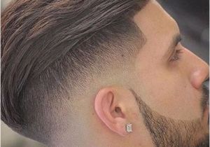 Korean Men Hairstyle Undercut Disconnected Undercut with Textured Slick Back Haircut
