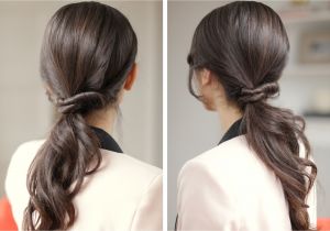 Ladder Braid Cute Girl Hairstyles Twisted Pony Tail