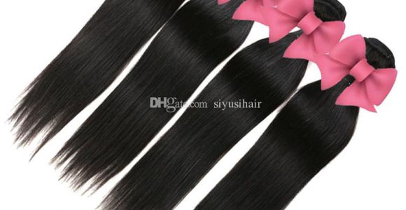 Latest Weave Hairstyles In Zimbabwe Großhandel Peruanisches Straight Hair Mit Closure 3 4 Bundles Human