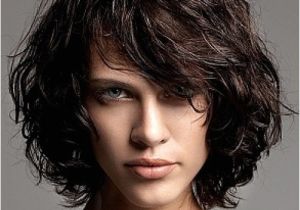 Layered Bob Haircuts for Curly Hair Short Layered Hair with Bangs